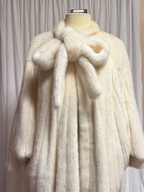 Authentic Vintage Female Mink Fur Full Length Coat